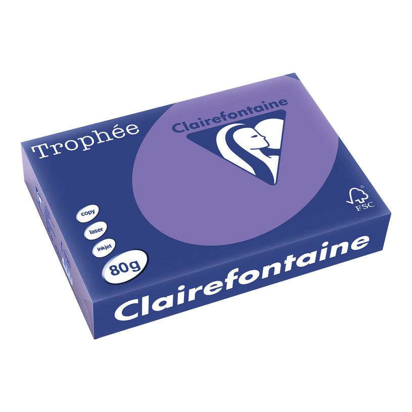 3329680178609-Clairefontaine Trophée - Papier couleur - A4 (210 x 297 mm) - 80 g/m² - Ramette de 500 feuill-P_1786_1-0