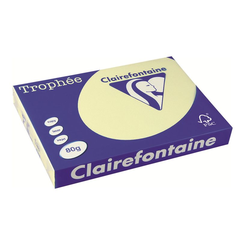 3329680188400-Clairefontaine Trophée - Papier couleur - A3 (297 x 420 mm) - 80 g/m² - Ramette de 500 feuill-P_1884_3-3