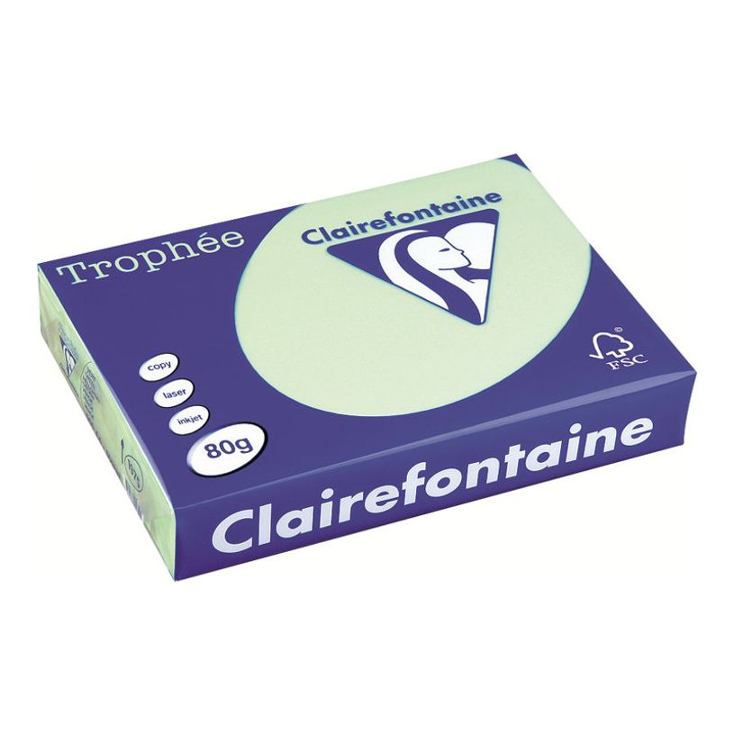 3329680197501-Clairefontaine Trophée - Papier couleur - A4 (210 x 297 mm) - 80 g/m² - Ramette de 500 feuill-P_1975_1-0