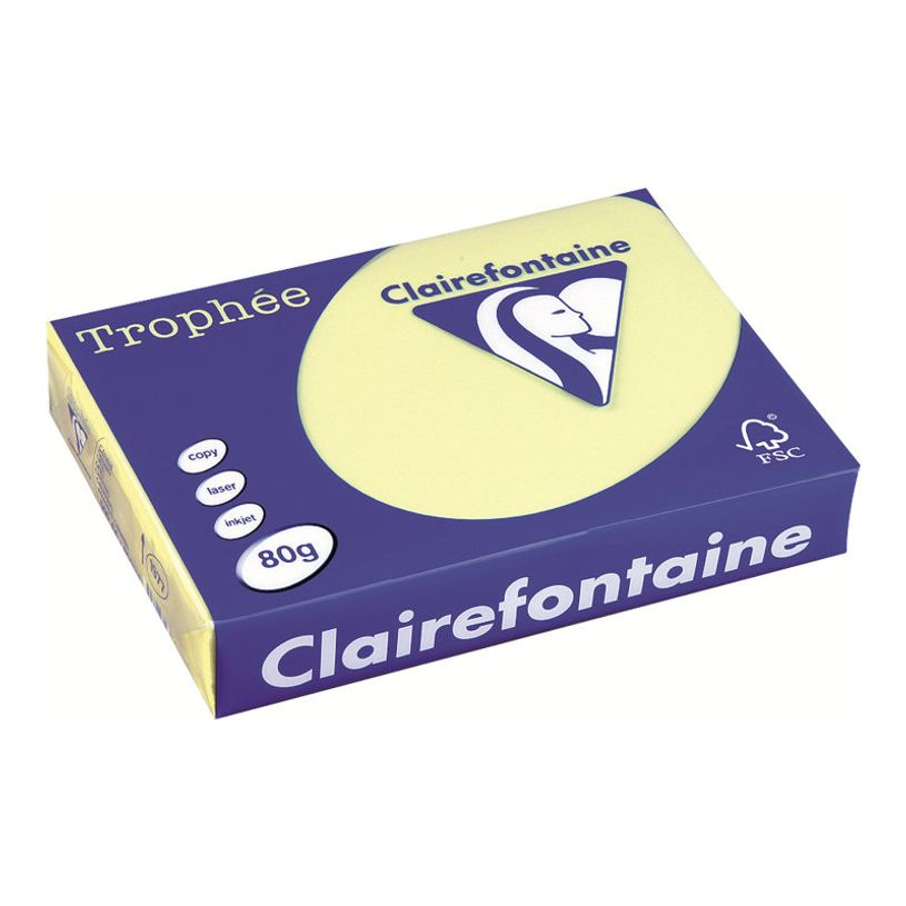 3329680197709-Clairefontaine Trophée - Papier couleur - A4 (210 x 297 mm) - 80 g/m² - Ramette de 500 feuill-P_1977_4-2
