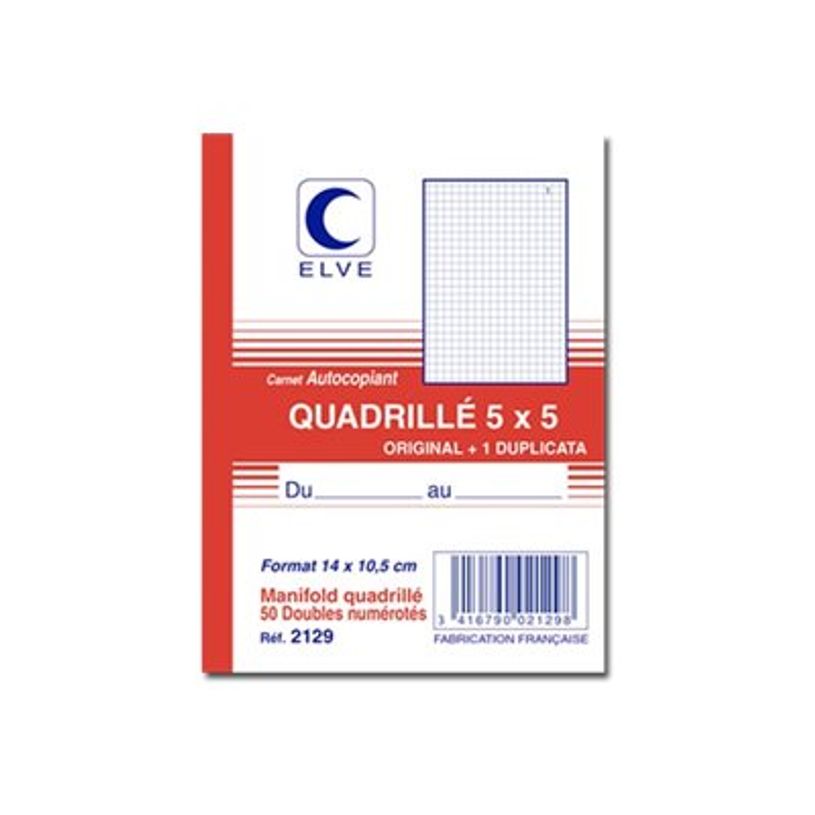 3416790021298-ELVE - Manifold quadrillé 5x5 - 50 dupli - 14,8 x 10,5 cm-P_2129_4-3