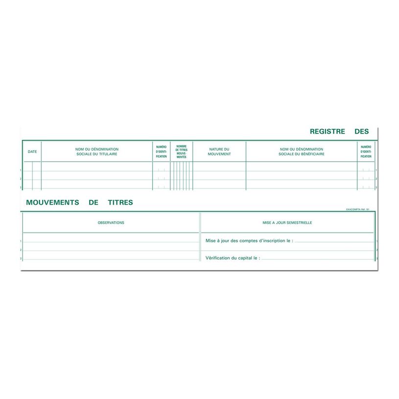 3130630000914-Exacompta - Registre des mouvements de titres - 24 x 32 cm - 100 pages-P_2891_2-0