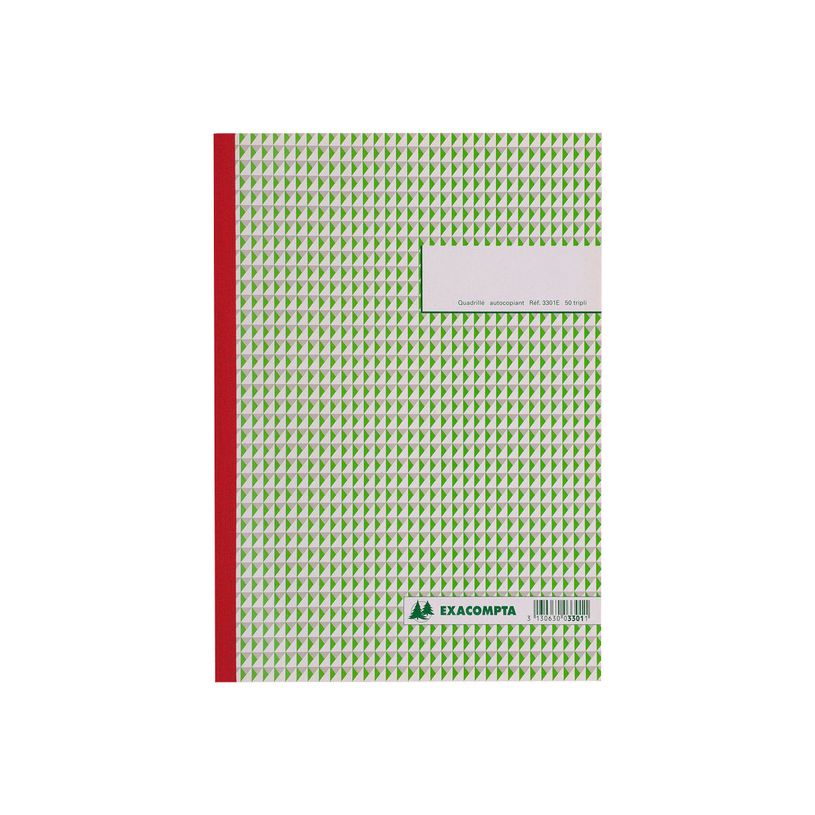3130632033019-Exacompta - 5 Manifolds quadrillés 5x5 - 50 tripli - A4-P_3301_3-0