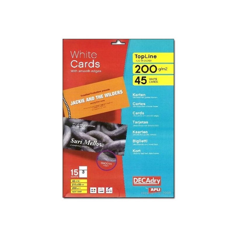 0000000033473-Apli DECAdry - Papier pour 45 cartes de visite 210 x 99 mm - 200 g/m² - 15 feuilles-P_3347_1-0