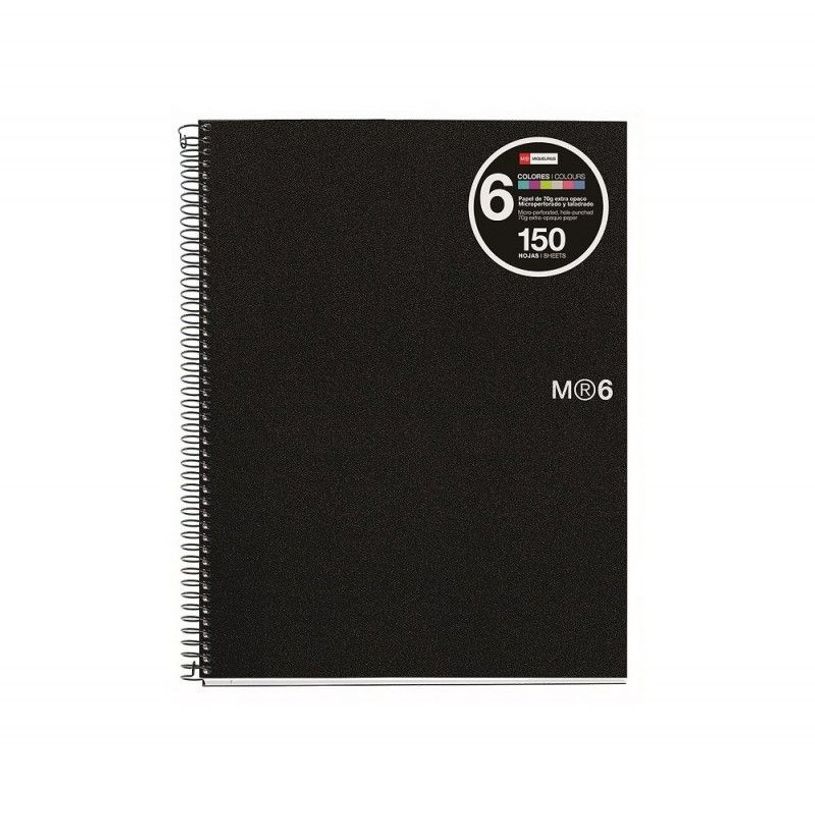 8422593028247-Miquelrius The Original - Cahier de notes - reliure à spirale - A4 - 150 feuilles / 300 pages - petits carreaux - 4 trous - n-P_3946_1-0