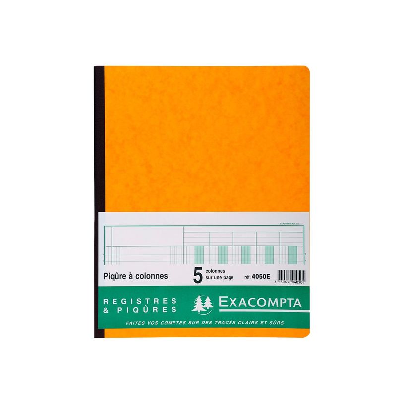 3130632040505-Exacompta - Piqûre comptable - 5 colonnes par page - 32 x 25 cm - 80 pages-P_4050_1-0