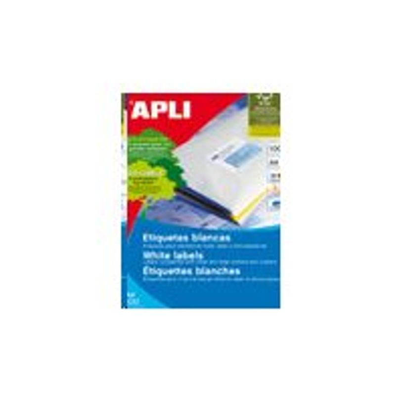 8410782012818-APLI PAPER - Auto-adhésif - blanc - A4 (210 x 297 mm) 100 unités étiquettes-P_4088_2-1