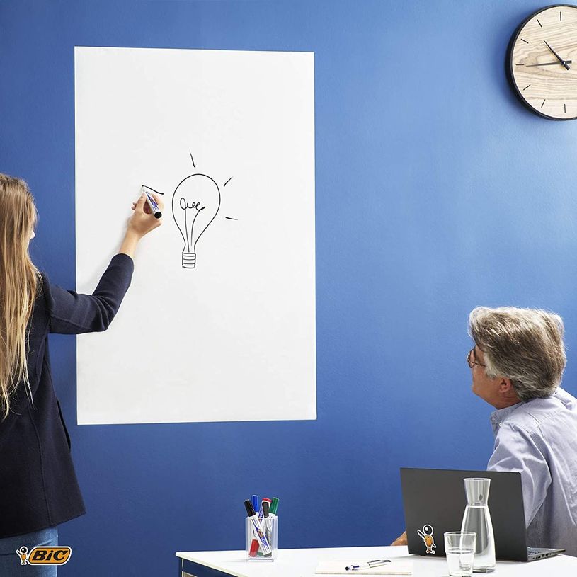 3086120045135-BIC Velleda - Surface effaçable à sec - rouleau adhésif - 45 x 50 cm - blanc-P_4513_3-2