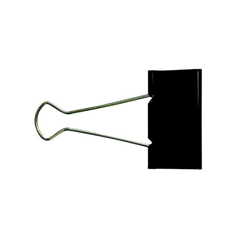 7572260701889-KORES - Foldback clip - 41 mm - métal - noir - pack de 12-P_5218_1-0