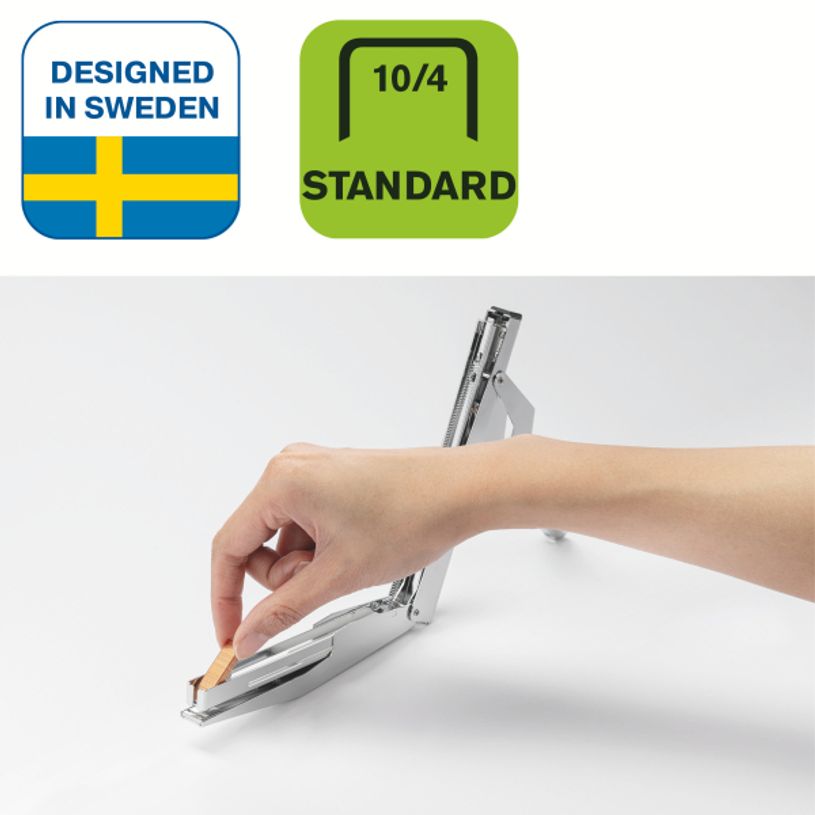 3067335380006-Rapid - Pince Agrafeuse Economy E10 argent - capacité de 15 feuilles - agrafes n°10-P_5380_3-2