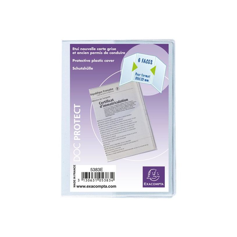 3130631053834-Exacompta - Pochette de protection - 85 x 125 mm - translucide incolore-P_5383_1-0