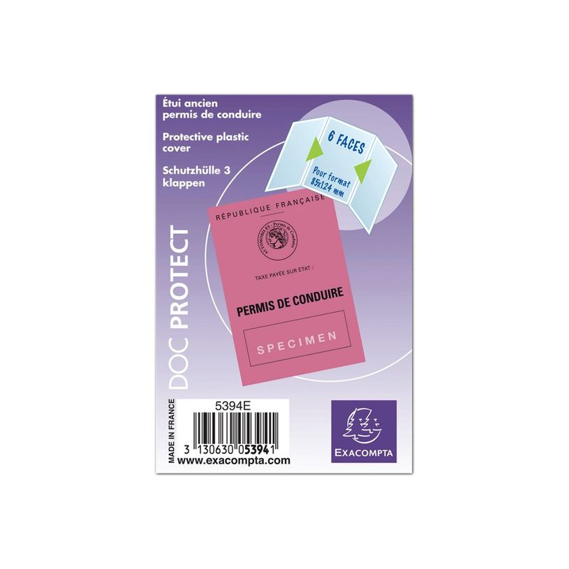 3130630053941-Exacompta - Pochette de protection - 85 x 124 mm - translucide incolore-P_5394_1-0