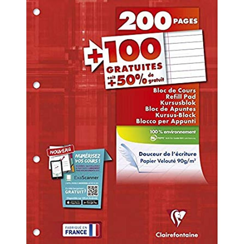 3329680658187-Rhodia - Bloc de cours - A4 - 300 pages - ligné avec marges-P_5818_1-0