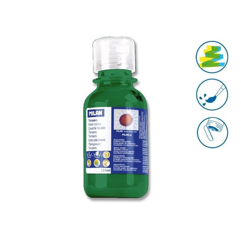 8411574008835-MILAN - Peinture - peinture à tempera - liguide - vert foncé - 125 ml-P_6276_1-0