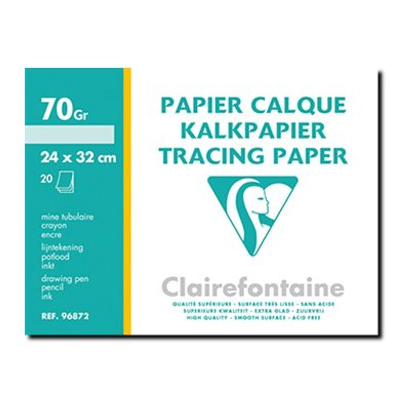 3329680968729-Clairefontaine Fine Arts - Pochette papier calque - 20 feuilles - 24 x 32 cm - 70 gr-P_6872_1-0
