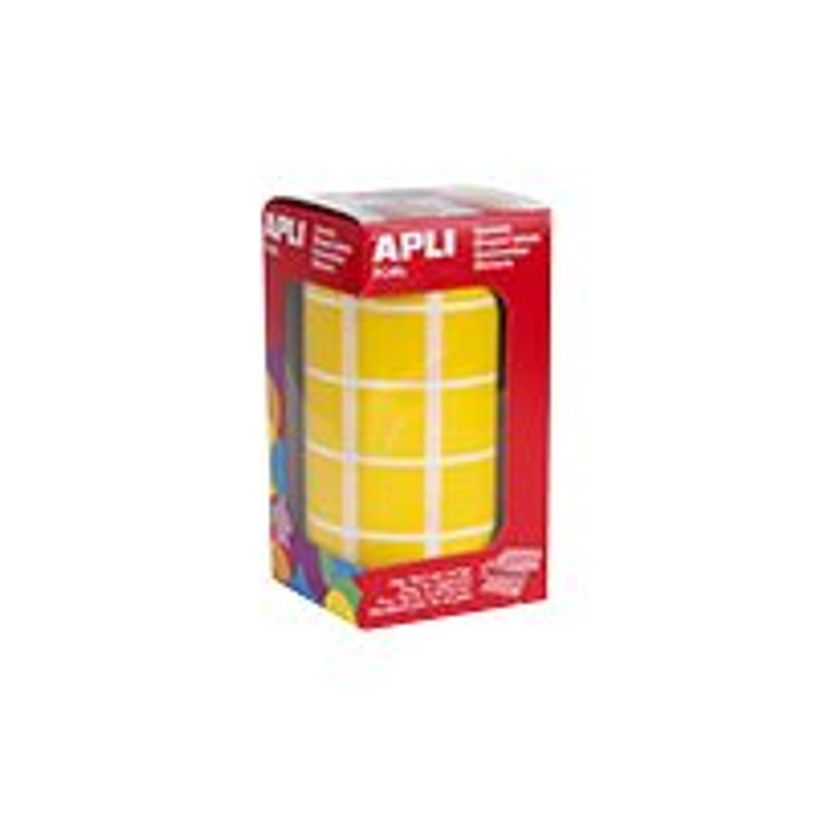 8410782048756-APLI kids - Adhésif décoratif - carré - 2 x 2 cm - jaune - permanent-P_7063_1-0