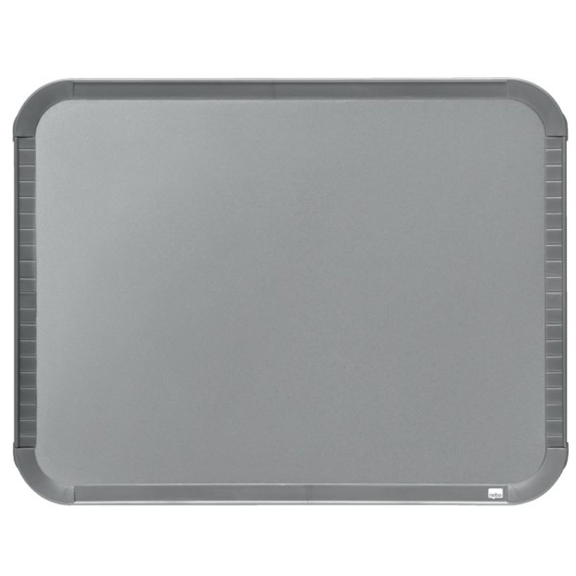 0034138080054-Nobo - Tableau blanc Slimline en acier laqué - 22 x 28 cm - magnétique - cadre gris-P_8005_1-0