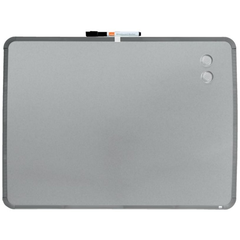 0034138155561-Nobo - Tableau blanc Slimline en acier laqué - 58 x 43 cm - magnétique - cadre gris-P_8007_3-2