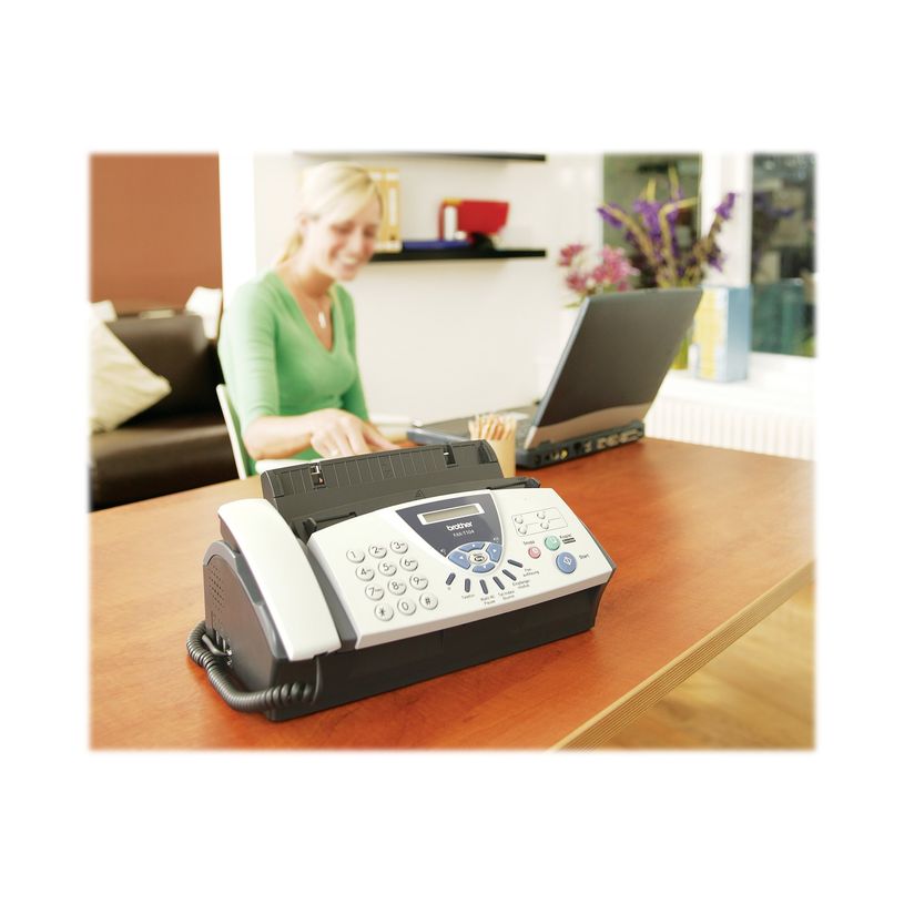 4977766630375-Brother FAX-T104 - télécopieur / photocopieuse (Noir et blanc)-P_8103_1-2