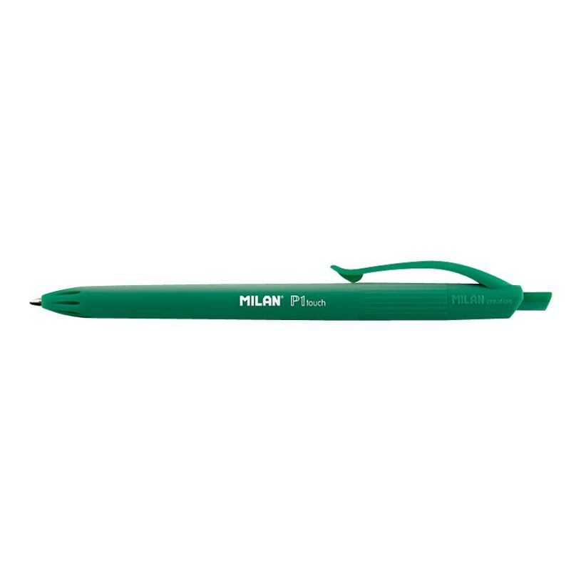 8411574036715-MILAN P1 TOUCH - Stylo à bille - vert - 1 mm - rétractable (pack de 25)-P_8933_1-0