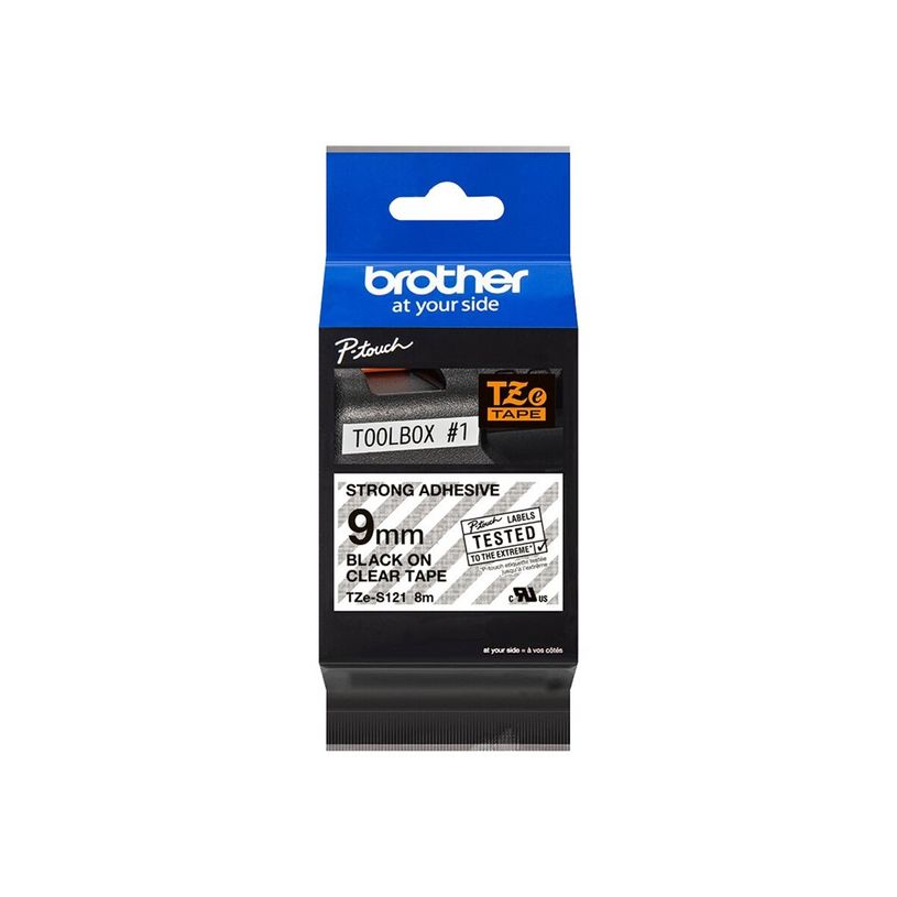 4977766693295-Brother TZeS121 - Ruban d'étiquettes auto-adhésives - 1 rouleau (9 mm x 8 m) - fond transpa-P_9121_12-12