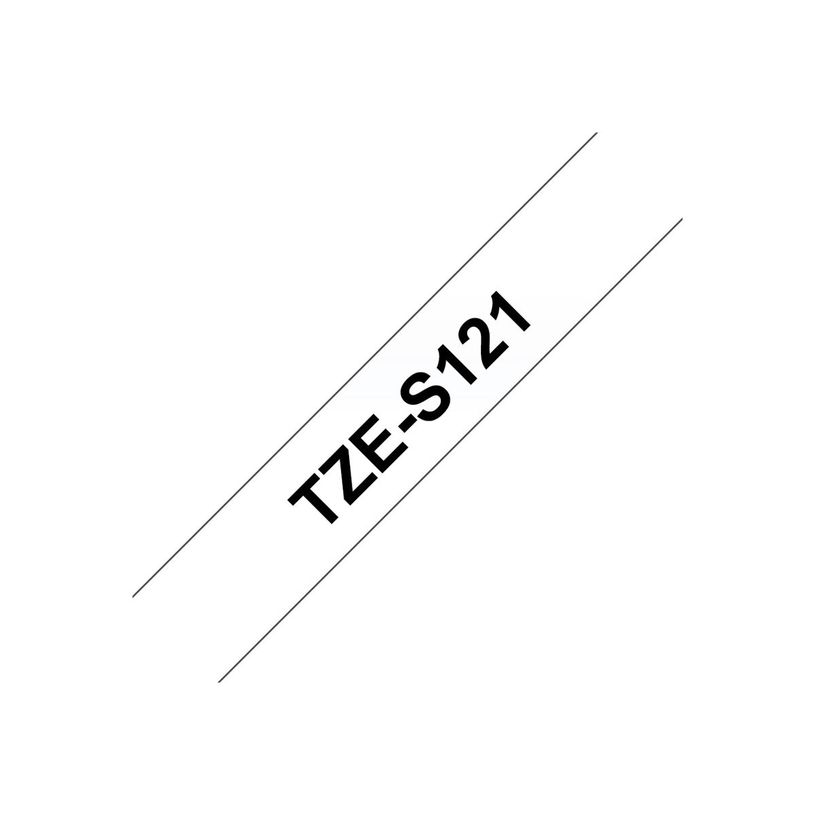 4977766693295-Brother TZeS121 - Ruban d'étiquettes auto-adhésives - 1 rouleau (9 mm x 8 m) - fond transpar-P_9121_15-7