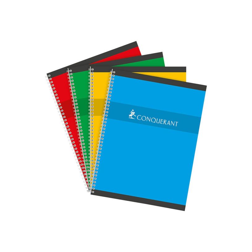 3020120095516-Conquérant - Cahier à spirale 24 x 32 cm - 100 pages - grands carreaux (Seyes) - disponible d-P_9551_1-0