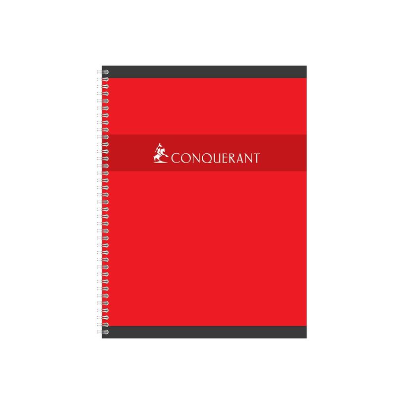 3020120095516-Conquérant - Cahier à spirale 24 x 32 cm - 100 pages - grands carreaux (Seyes) - disponible d-P_9551_3-2