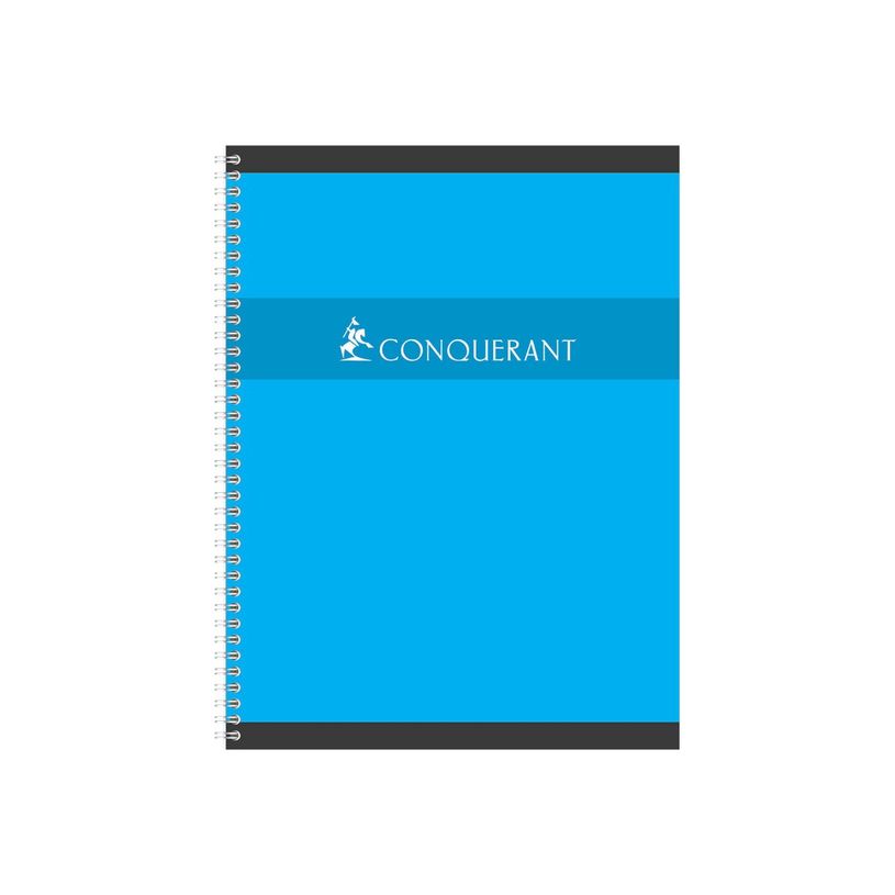 3020120095516-Conquérant - Cahier à spirale 24 x 32 cm - 100 pages - grands carreaux (Seyes) - disponible d-P_9551_4-3