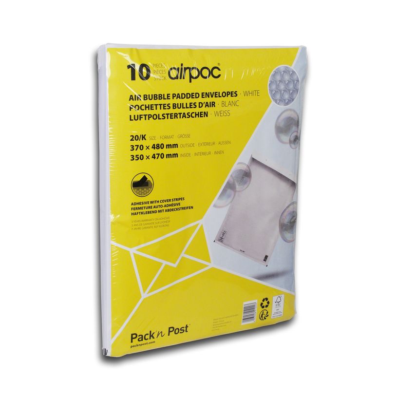3250650097487-GPV Pack'n Post - 10 Pochettes bulles - 370 x 480 mm - bande de protection-P_9748_1-0