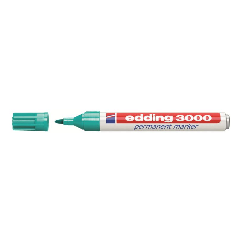 4004764008094-edding 3000 - Marqueur - permanent - turquoise - 1.5-3 mm-P_9874_2-0