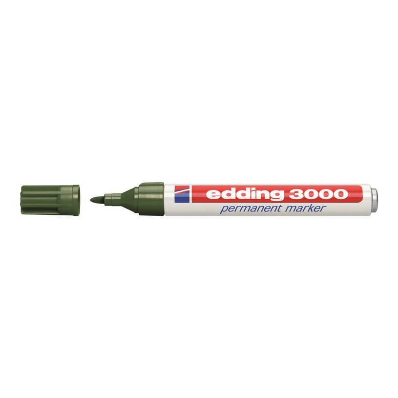 4004764008100-edding 3000 - Marqueur - permanent - vert olive - 1.5-3 mm-P_9875_2-0