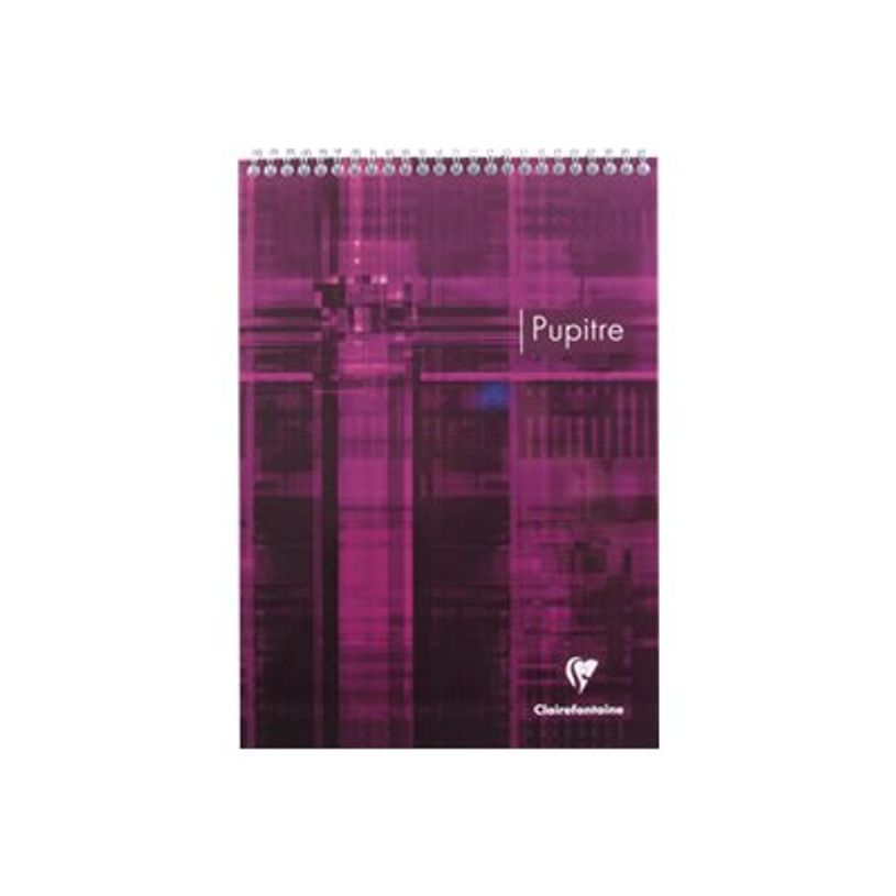 3329680815108-Clairefontaine - Bloc notes Pupitre - A4 - 160 pages - grands carreaux - à spirales - blanc-P_10251_3-2