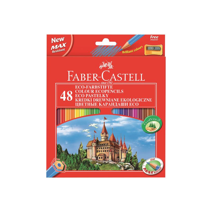 7891360579922-Faber-Castell CASTLE - Crayon de couleur - permanent - couleurs brillantes (pack de 48)-P_10289_1-0
