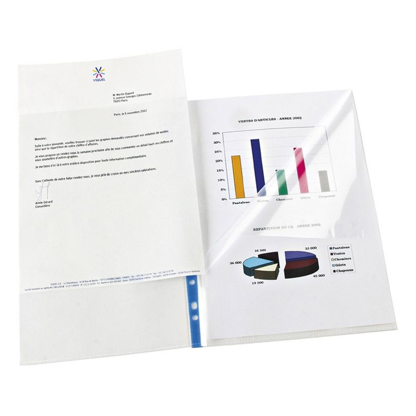 3135250103250-Viquel - 25 Pochettes perforées - A4 et A3-P_10325_4-3