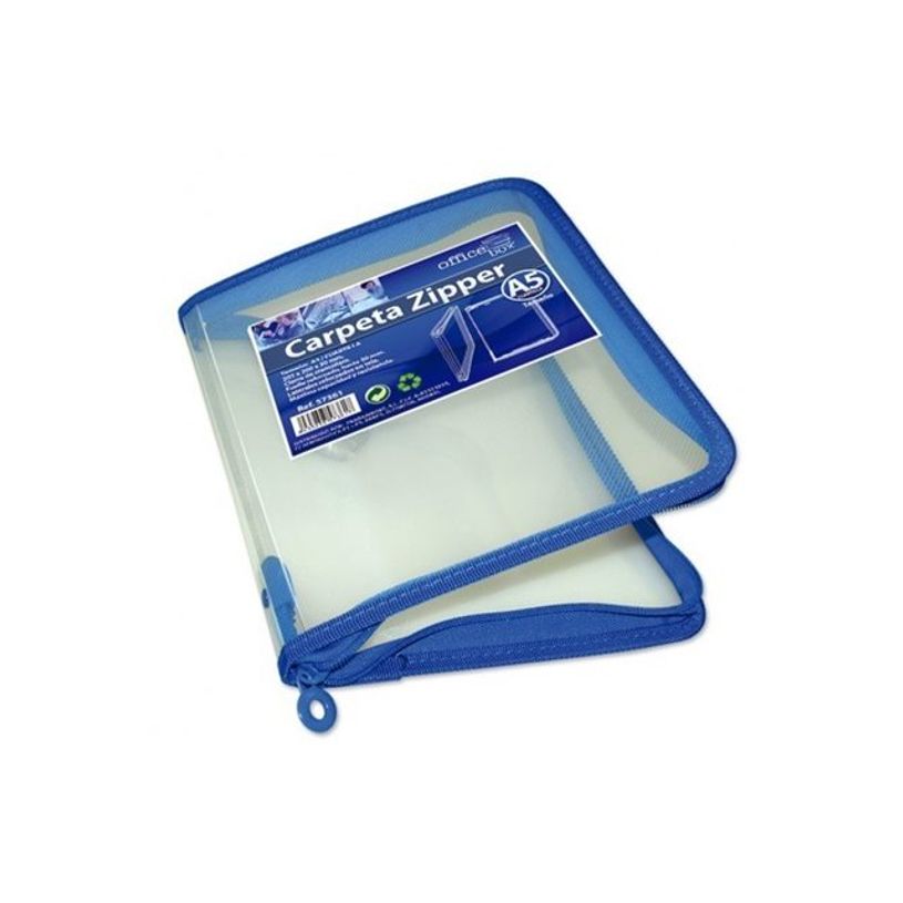 8435258573617-Carpeta zipper con cierre de cremallera A5 cristal fraga-P_10829_1-1