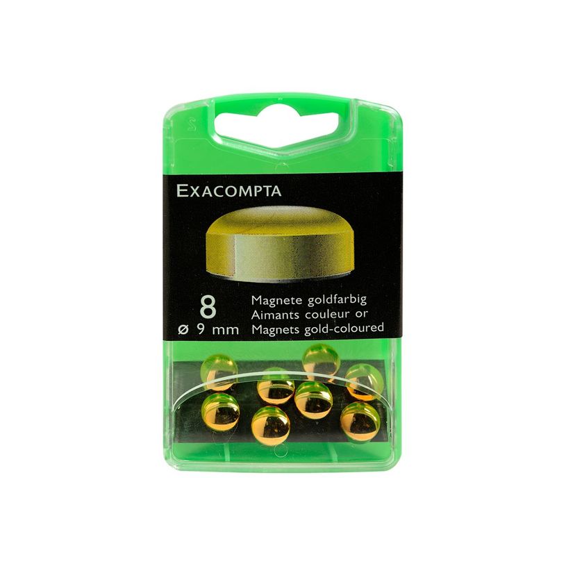 3364220109125-Exacompta - 8 Aimants - 0,9 cm de diamètre - or-P_10912_2-1