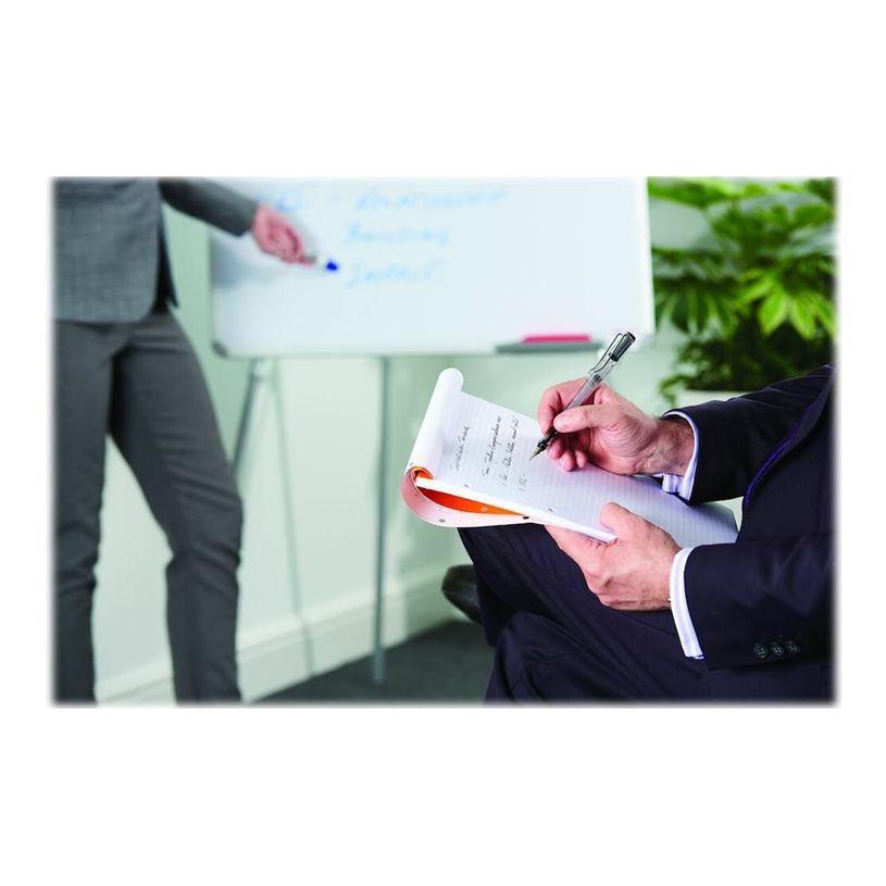 3020120011035-Oxford International - Bloc notes - A4 + - 160 pages - ligné jaune - perforé-P_11103_12-11