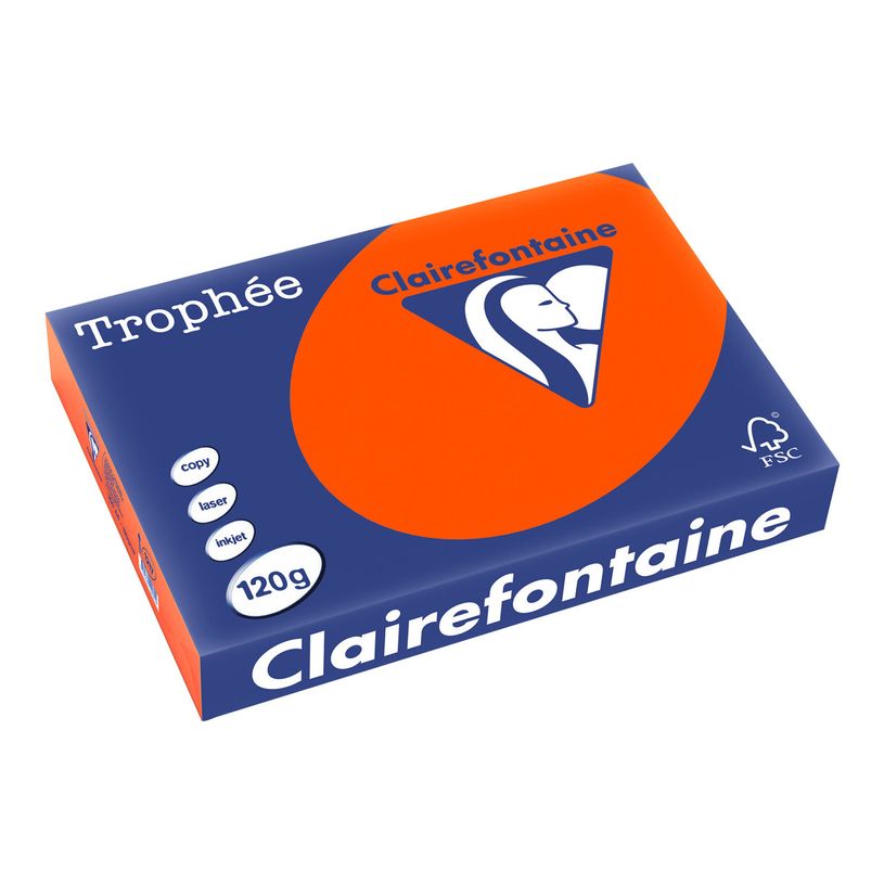 3329680121704-Clairefontaine Trophée - Papier couleur - A4 (210 x 297 mm) - 120 g/m² - Ramette de 250 feui-P_11217_1-0