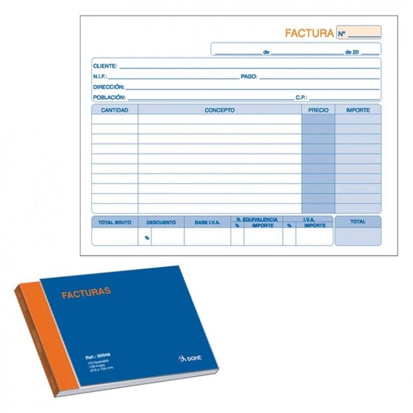 8421938500646-Dohe - Chéquier de facturation - 100 feuilles - paysage - autocopiant-P_12264_1-0