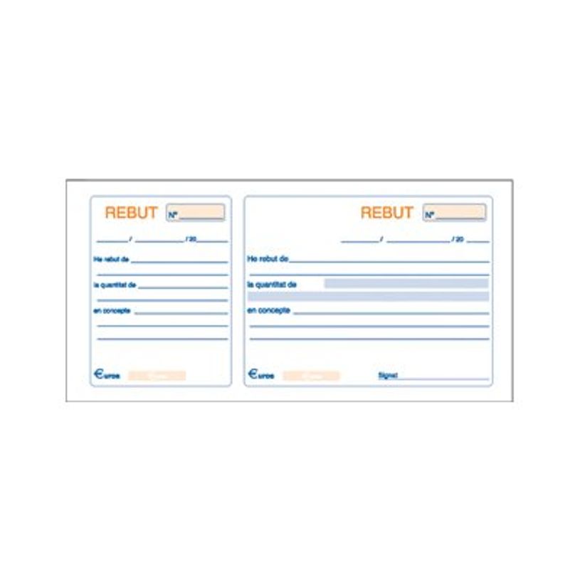 8421938500172-Dohe - Carnet de quittances - 100 feuilles - 1/3 A4 - paysage-P_12280_1-0