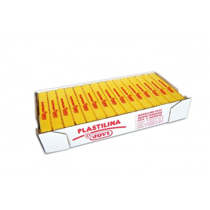 8412027006880-JOVI plastelina - Pâte à modeler - 50 g - jaune-P_12340_1-0