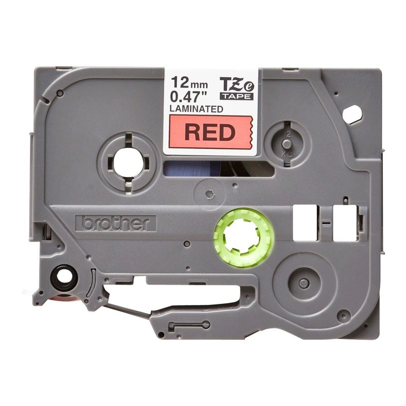 4977766052078-Brother TZe431 - Ruban d'étiquettes auto-adhésives - 1 rouleau (12 mm x 8 m) - fond rouge é-P_12431_8-4