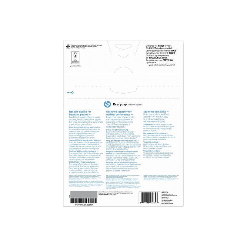 8087364726472-HP - Papier photo brillant - A4 - 200 g/m² - 100 feuilles-P_12510_28-8