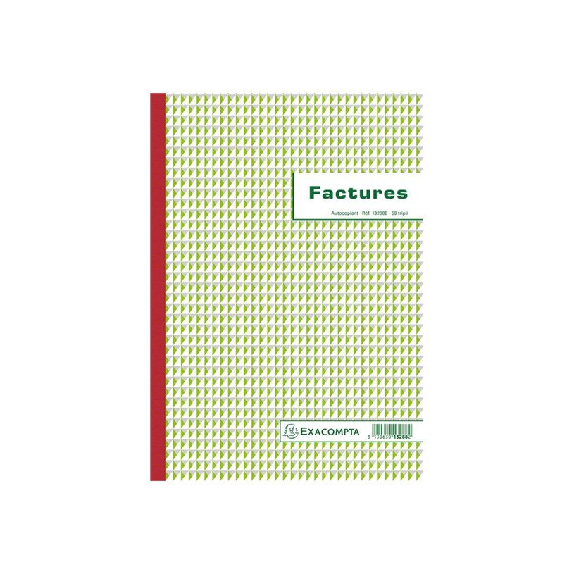 3130632132880-Exacompta - 5 Manifolds Carnets de factures - 50 tripli - A4-P_13288_3-0