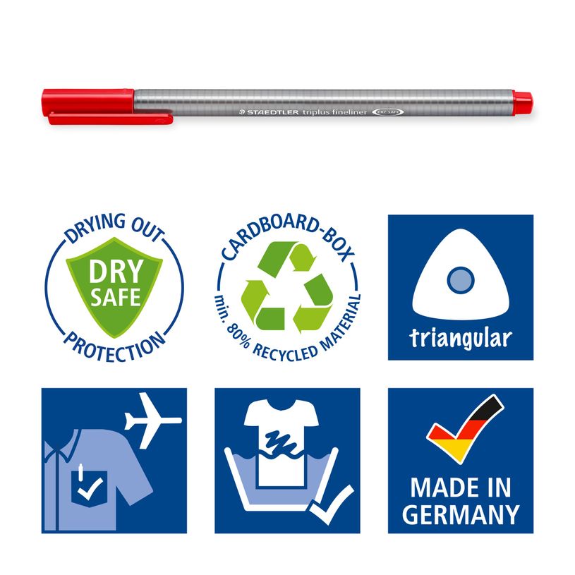 4007817334140-STAEDTLER triplus 334 - 4 feutres fins - 0.3 mm - noir. rouge. bleu. vert-P_13344_3-2