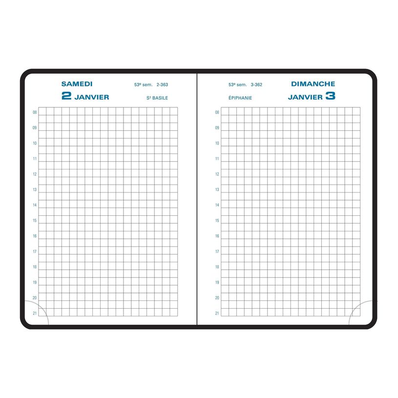 3660942004756-Agenda de poche à élastique Journal 13 - 1 jour par page quadrillé - 8,5 x 13 cm - disponible dans diffé-P_13416_11-9