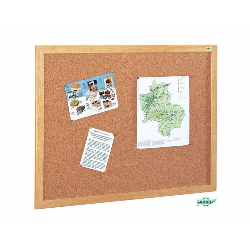 8425901600708-Faibo - Tableau d'affichage - montable sur mur - 1000 x 2000 mm - liège - hêtre - beech fram-P_13448_1-0
