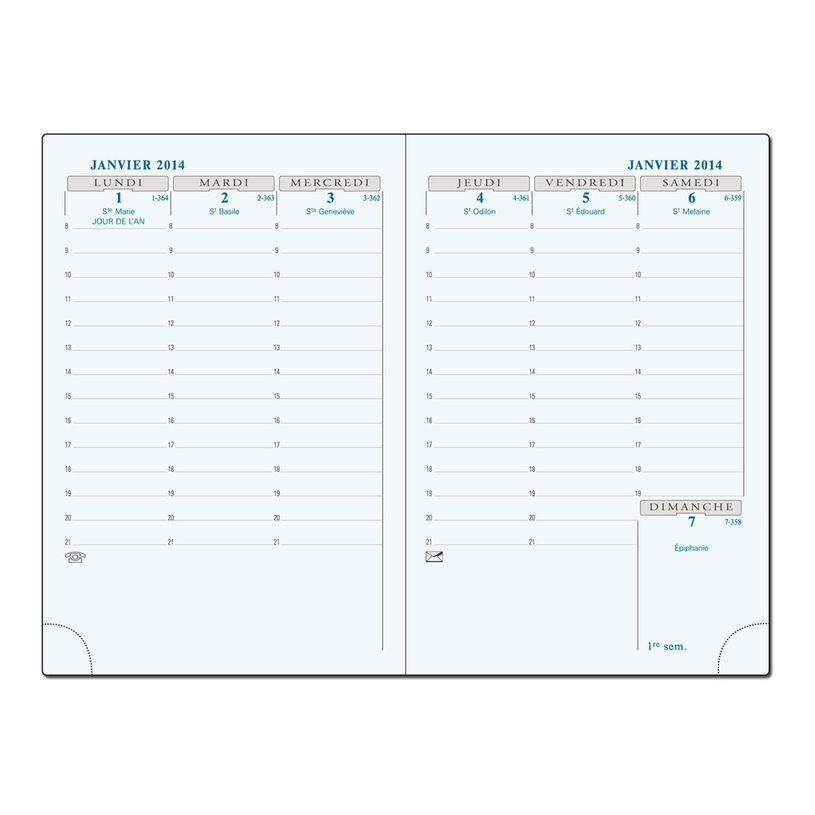 3660942001830-Agenda de poche Barbara Horizons 13 - 1 semaine sur 2 pages - 9 x 13 cm - disponible dans différ-P_13472_8-8