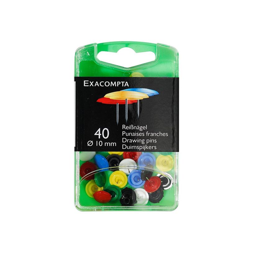 0000000014014-Exacompta - 40 Punaises - couleurs opaques assorties-P_14016_2-1